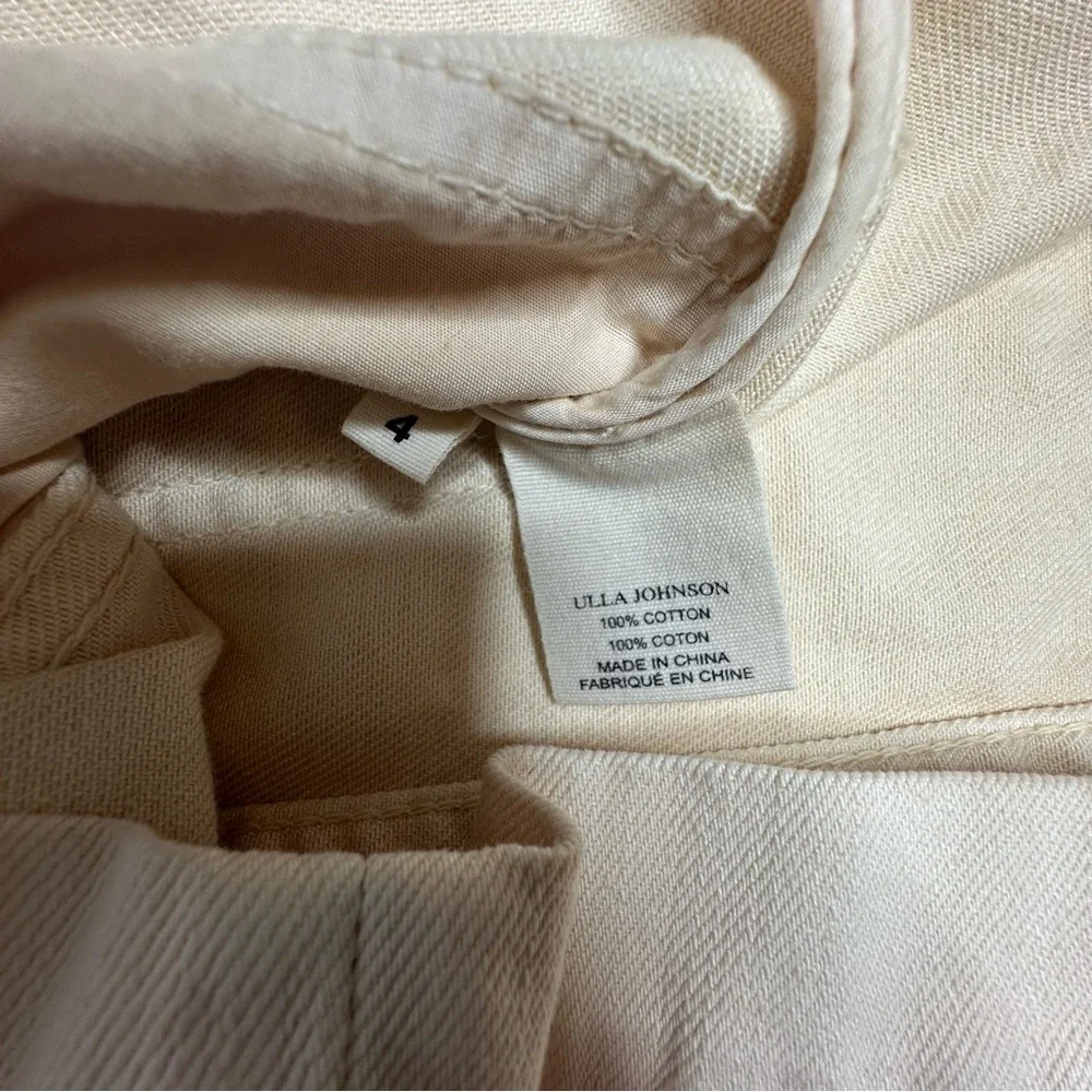 NWT Ulla Johnson Belted Cori Mini Denim Dress in Oat 4 - Picture 14 of 15